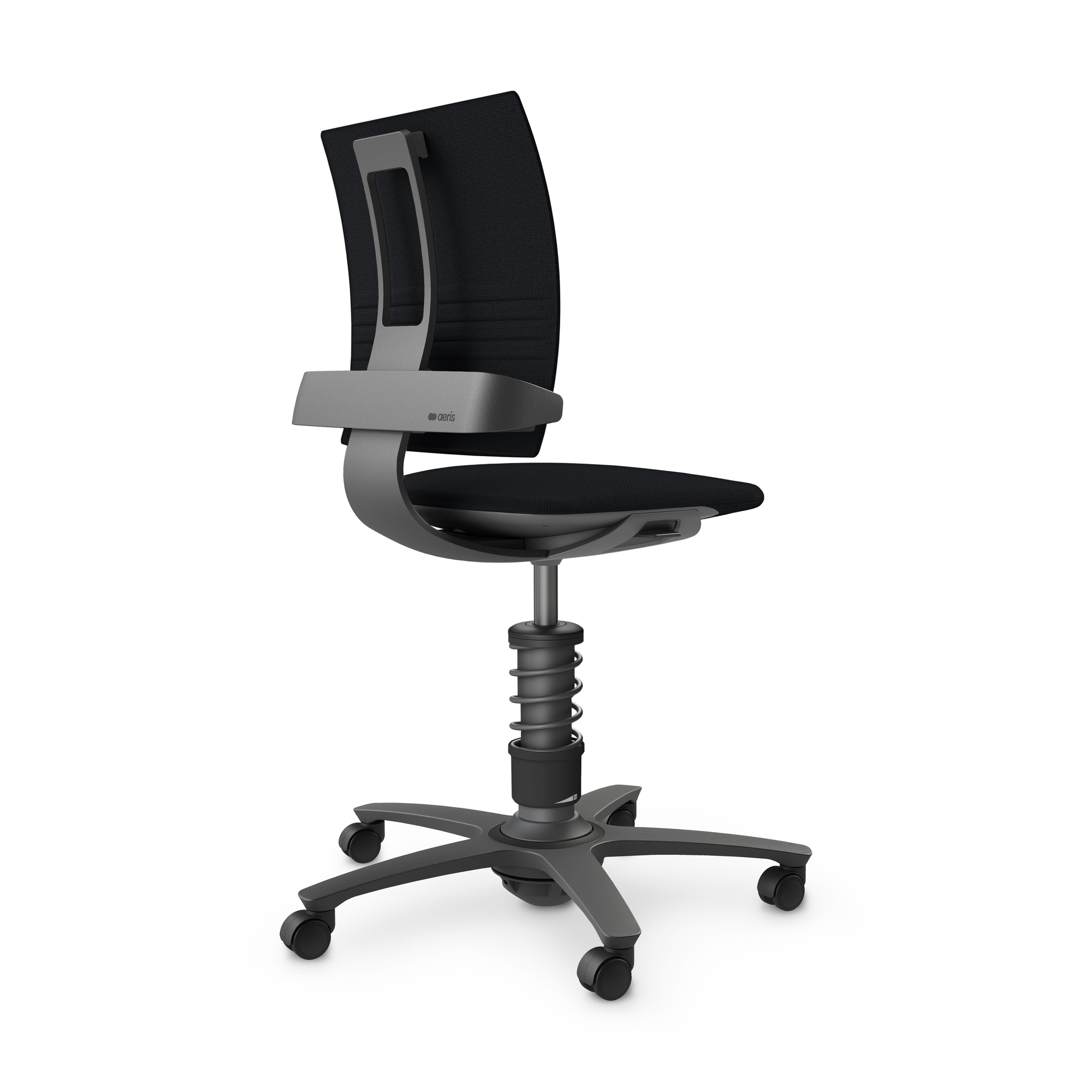 Sedia girevole Aeris 3Dee senza braccioli, Nero/Nero, Nuovo, Sedia ergonomica - ideale per un lavoro flessibile