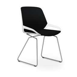 Chaise luge Aeris Numo Comfort (Noir, blanc / chrome)