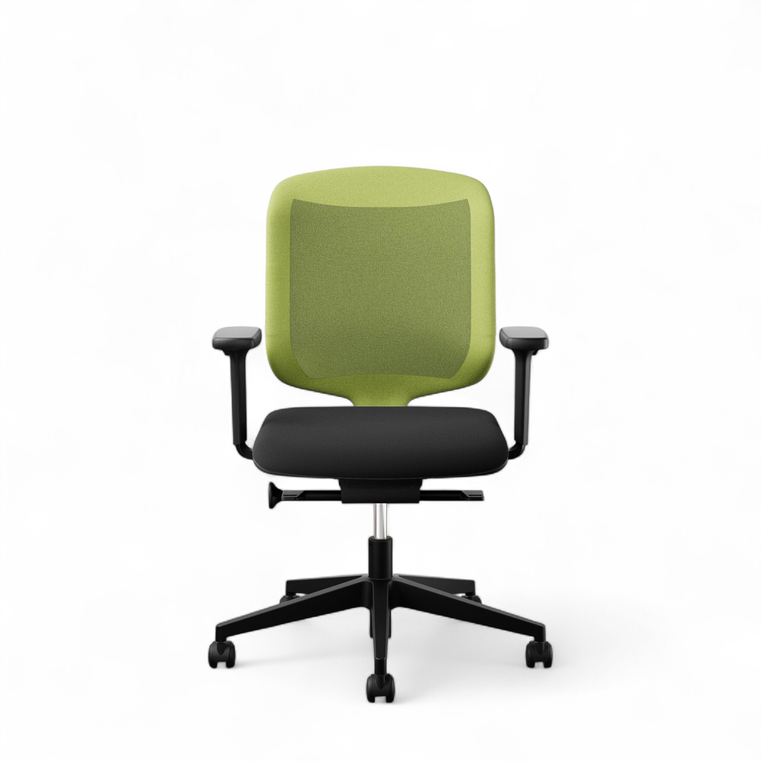 Chaise de bureau Giroflex 434 Chair 2 Go avec accoudoirs 1D, Vert/Noir, Nouveau, Chaise ergonomique - idéale pour un travail flexible