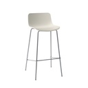 Tabouret de bar Milani Stay (Blanc, Chromé)