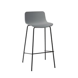 Tabouret de bar Milani Stay (Gris foncé, Noir)