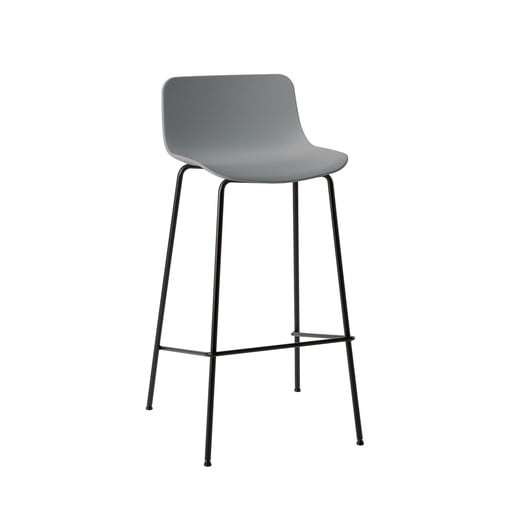 Tabouret de bar Milani Stay (Gris foncé, Noir)