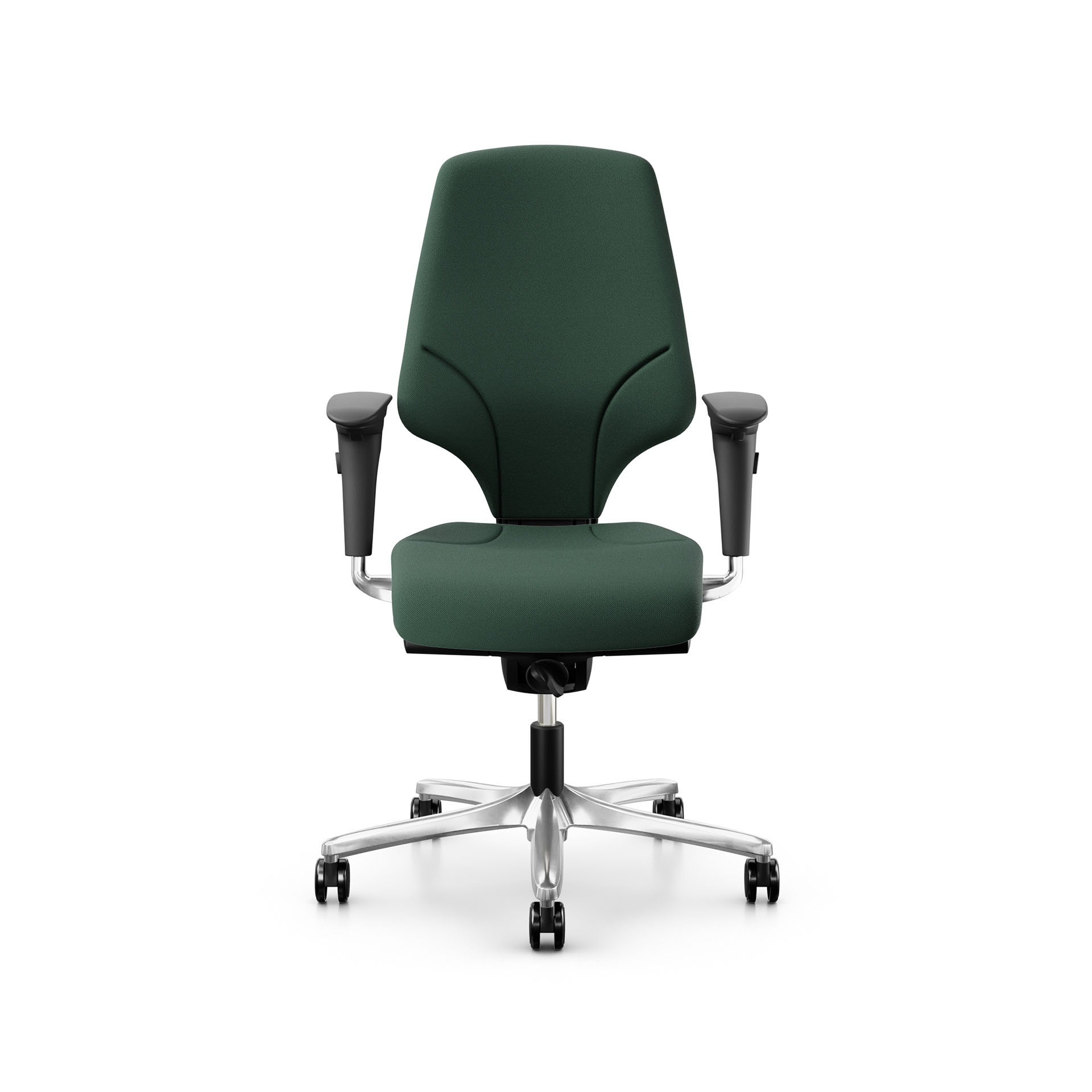 Image of Bürostuhl Giroflex 64-3578 mit 4D Armlehnen, Dunkelgrün/Verchromt, Neu, Ergonomischer Stuhl - ideal für flexibles Arbeiten