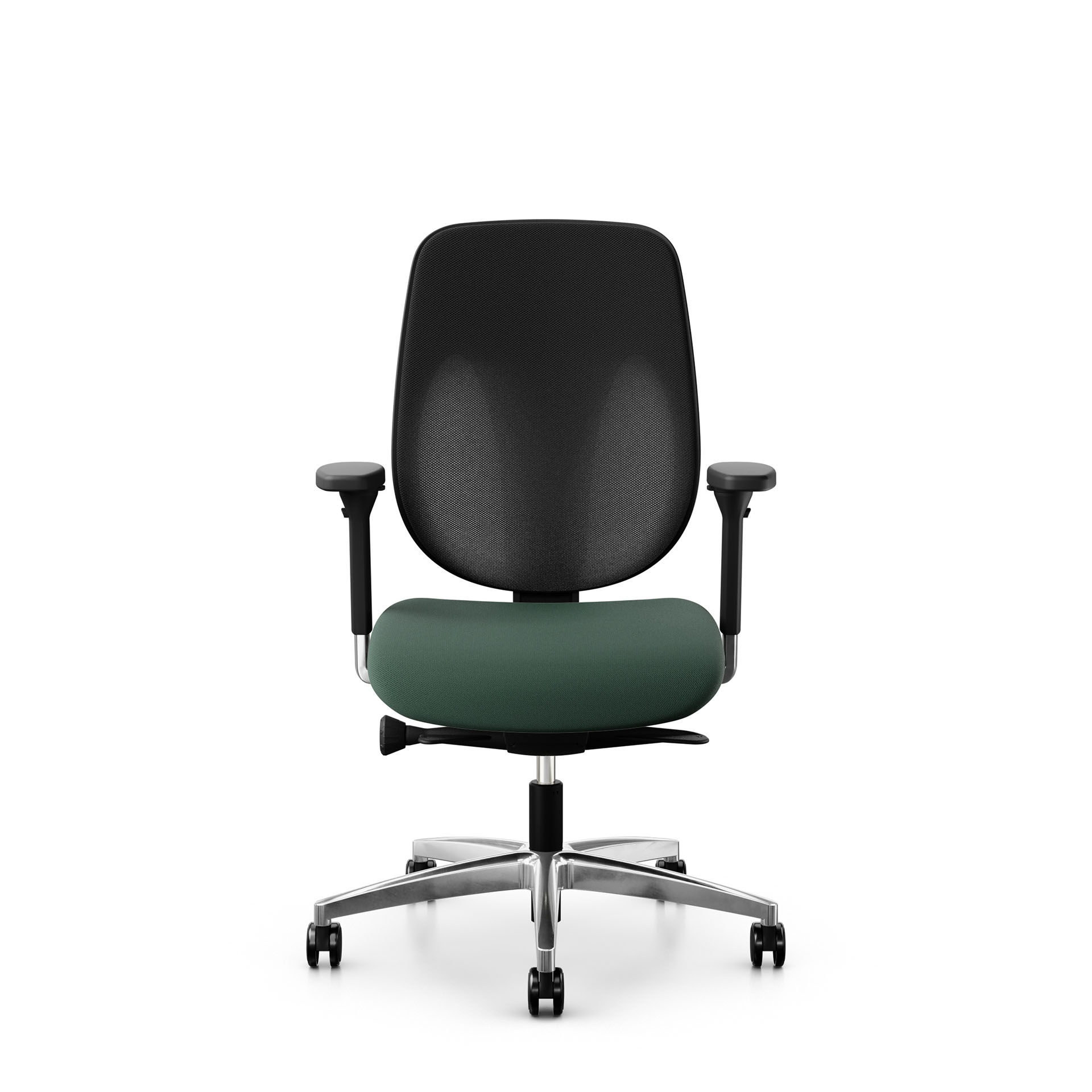Image of Bürostuhl Giroflex 353 ohne Kopfstütze & mit 4D Armlehnen Dunkelgrün/Verchromt, Neu, Ergonomischer Stuhl - ideal für flexibles Arbeiten