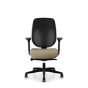 Bürostuhl Giroflex 353 (mit Netz-Rückenlehne, Hellbraun, ohne Kopfstütze, Schwarz)
