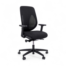 Siège de travail  Giroflex 353-4029 (Noir, Nouveau, avec accoudoirs 2D, sans appui-tête)