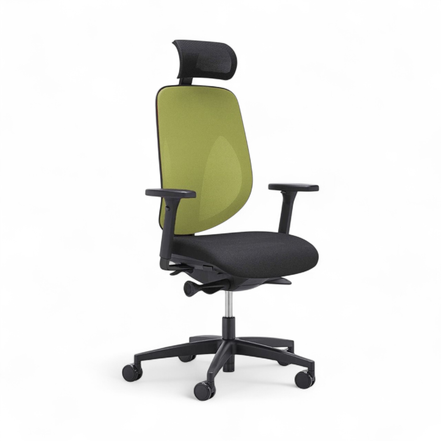 Image of Bürostuhl Giroflex 353-4029 mit Kopfstütze & mit 2D Armlehnen Grün/Schwarz, Neu, Ergonomischer Stuhl - ideal für flexibles Arbeiten