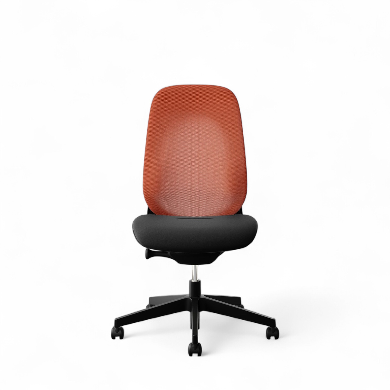 Fauteuil pivotant Giroflex 40-4049 sans accoudoirs, Orange/Noir, Nouveau, Chaise ergonomique - idéale pour un travail flexible