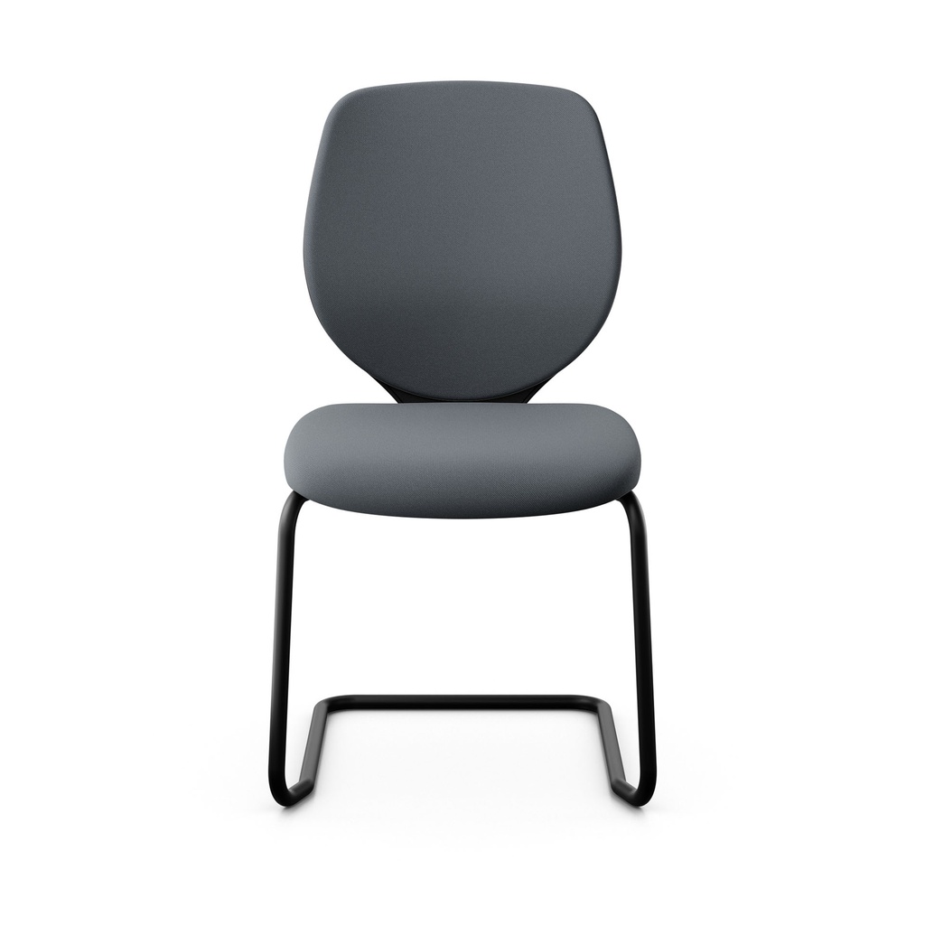 Sedia da conferenza a sbalzo Giroflex 353 (Grigio, Nuovo, Nero, con schienale imbottito, senza braccioli)