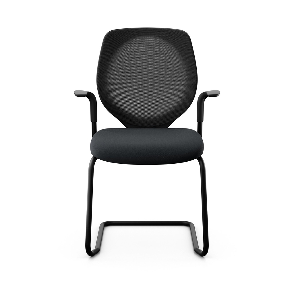 Giroflex 353 Conference Chair Black with Armrests