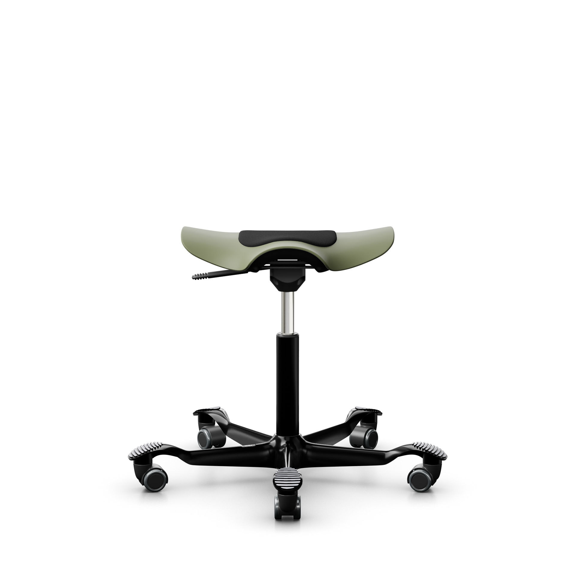 Image of Sattelhocker HAG Capisco Puls 8001 Grün/Schwarz, Hartbodenrollen, Dynamisches Sitzen - optimal für gesundes Sitzen