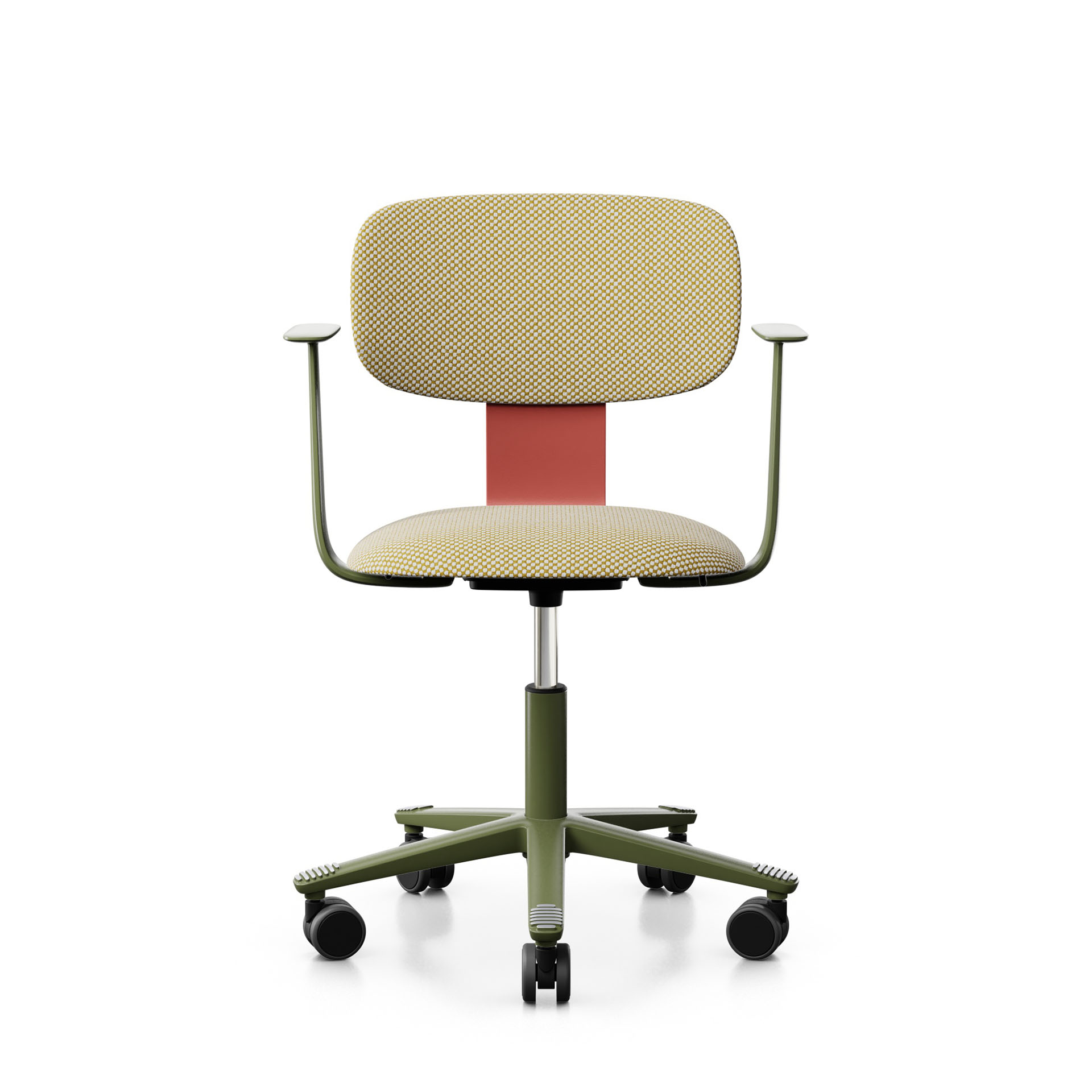 Image of Arbeitsstuhl HAG Tion 2160 mit Fixarmlehnen, Gelb/Grün, Neu, Ergonomischer Stuhl - ideal für flexibles Arbeiten