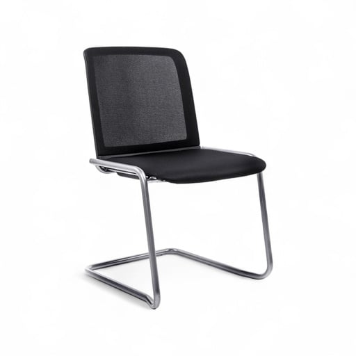 Chaise en porte-à-faux Haworth Lively Comforto 2950 (Nouveau, Chromé, sans accoudoirs)
