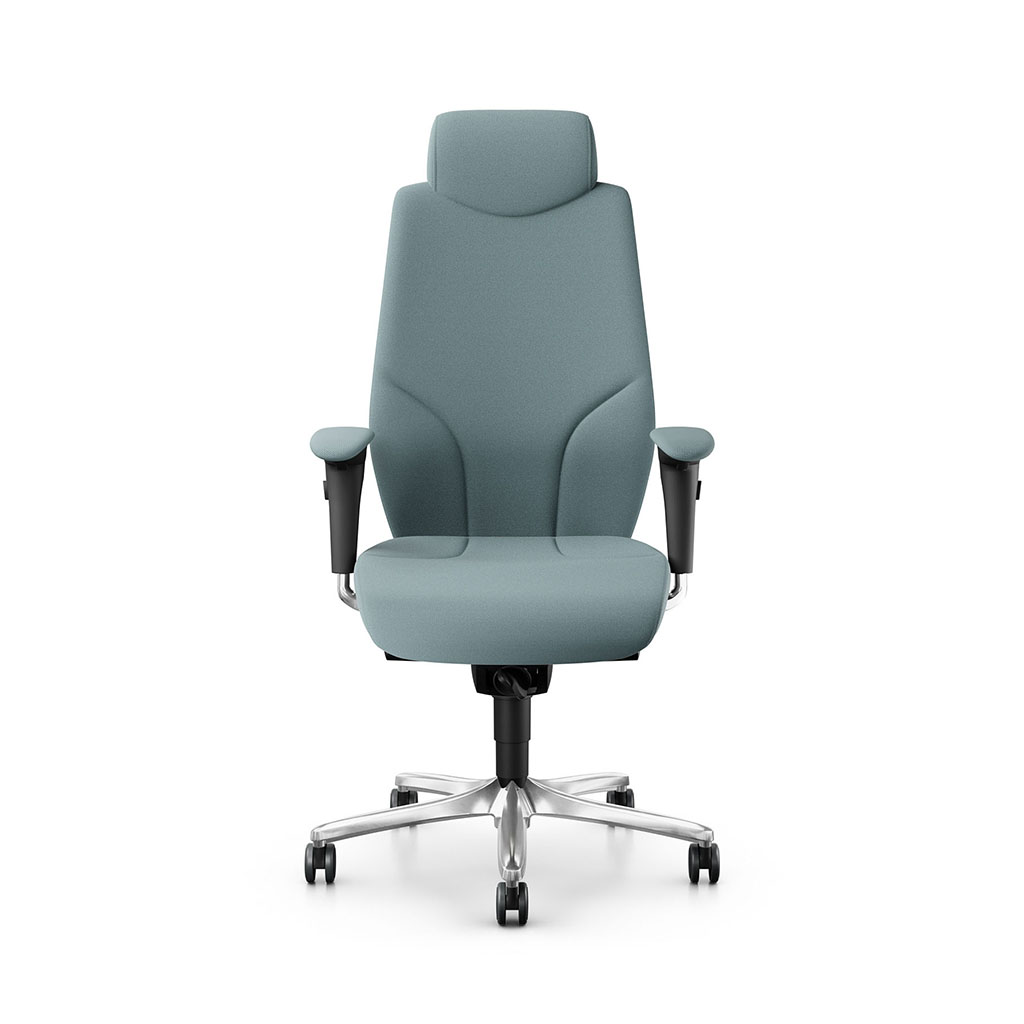 Image of Chefsessel Giroflex 64-9778 mit 4D Armlehnen, Hellblau/Verchromt, Neu, Ergonomischer Stuhl - ideal für flexibles Arbeiten