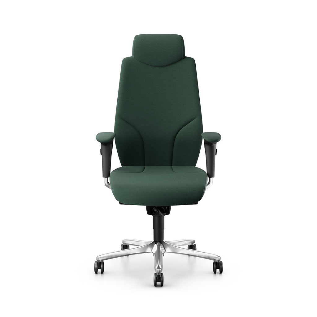 Chefsessel Giroflex 64-9778 (Dunkelgrün, Verchromt)