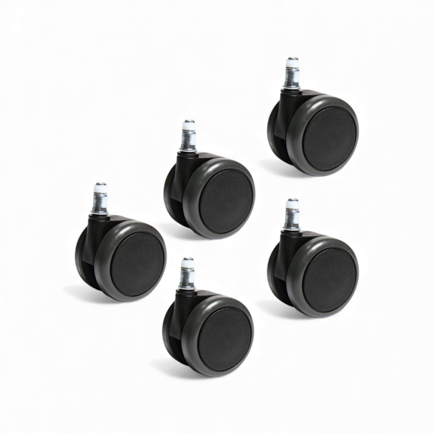 Topstar Roulettes pour sols durs (jeu de 5 roulettes) 6990 Noir, Nouveau