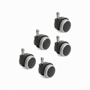 Topstar Hartbodenrollen (Set a 5 Rollen) 6990-3 (Neu)