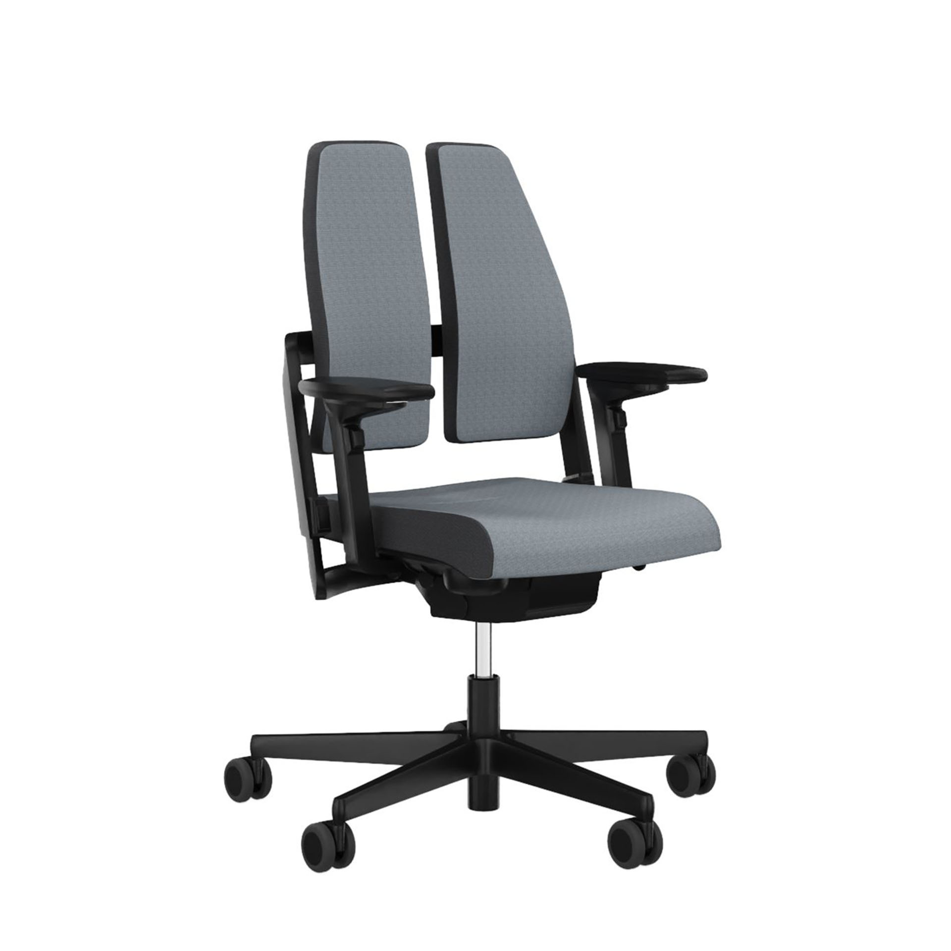 Bürostuhl SitagXilium DuoBack swissmade mit 4D Armlehnen, Grau, Neu, Ergonomischer Stuhl - ideal für flexibles Arbeiten