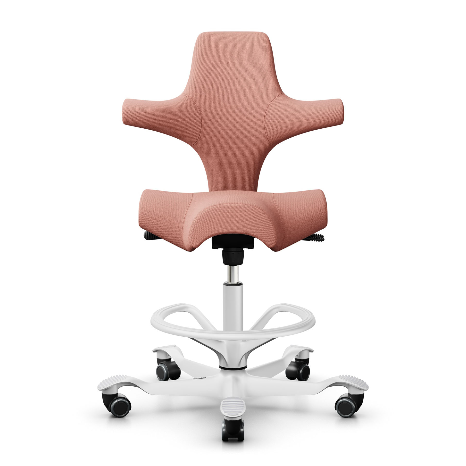 Image of Tresenhocker HAG Capisco 8106, Rosa/Weiss, Neu, Barhocker - Praktisch & Komfortabel