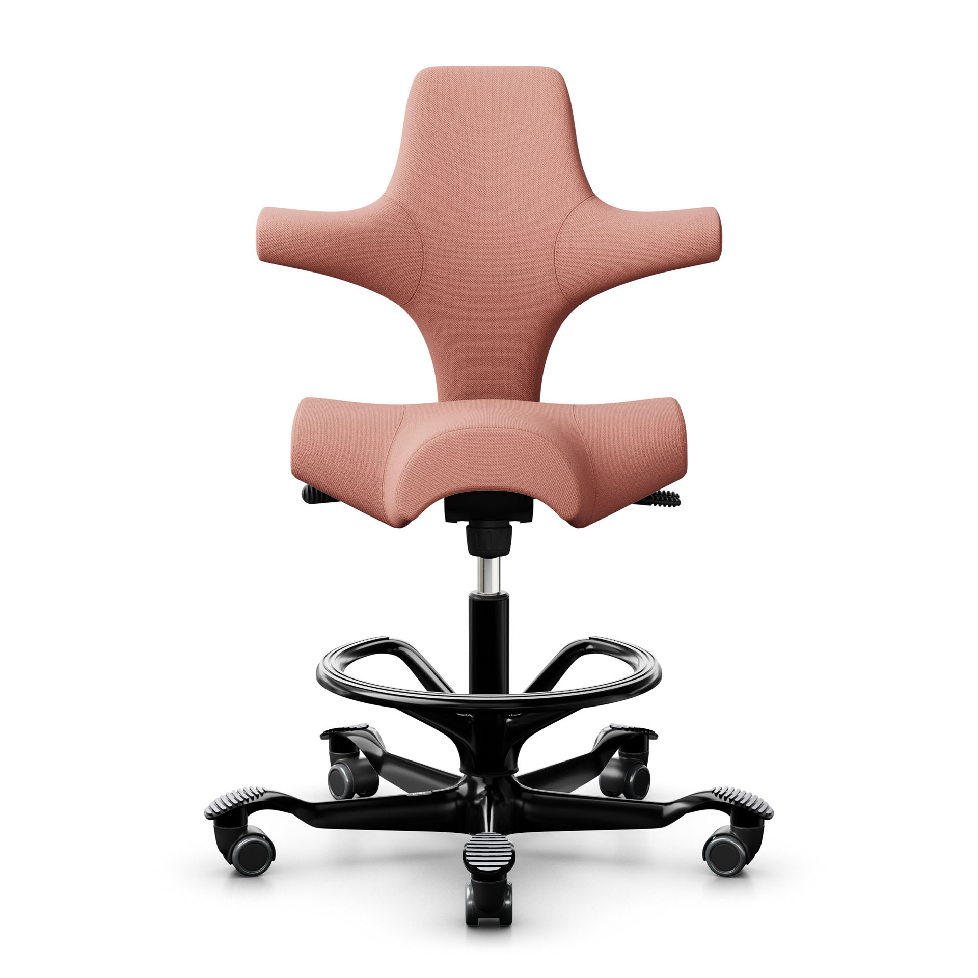 Image of Tresenhocker HAG Capisco 8106, Rosa/Schwarz, Neu, Barhocker - Praktisch & Komfortabel