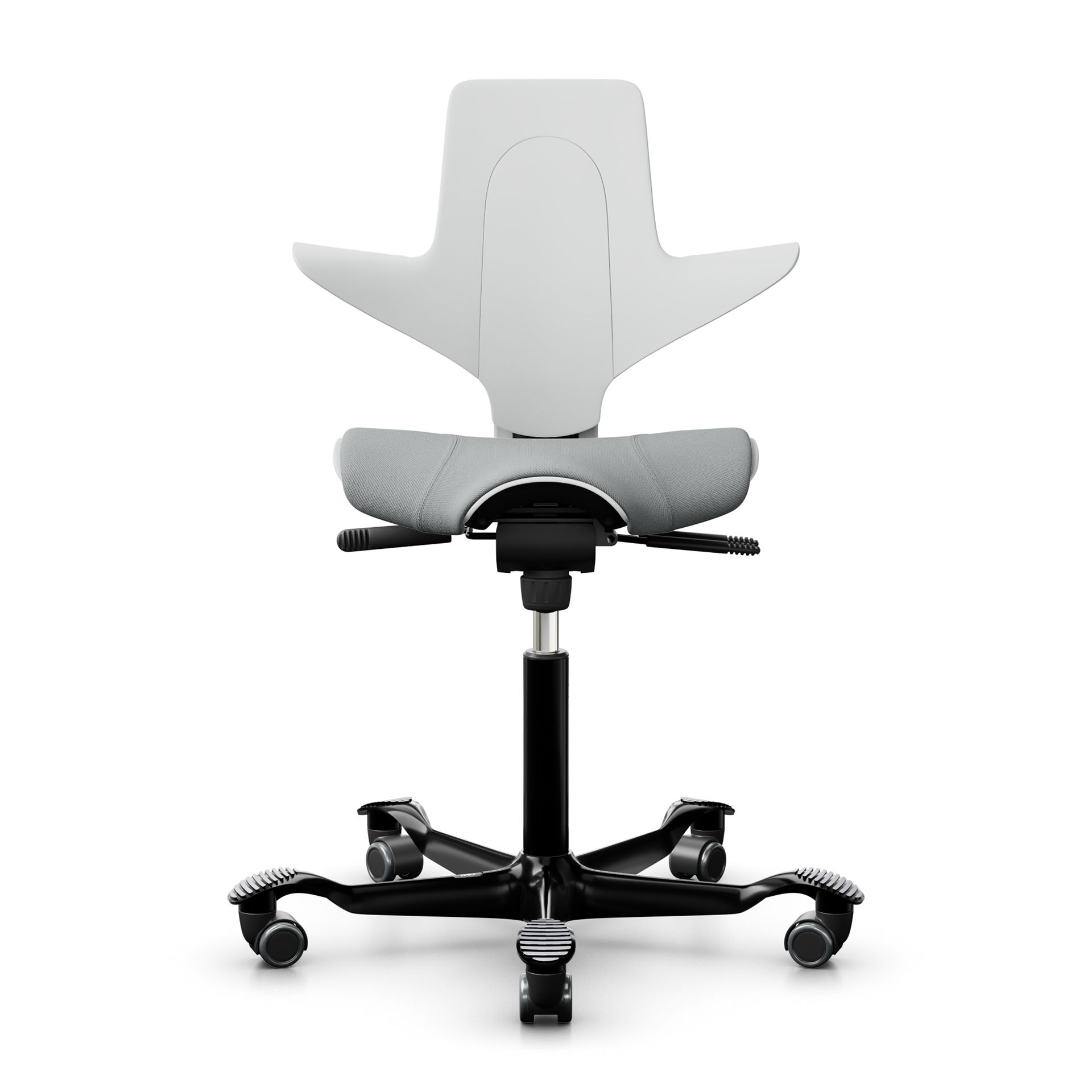 Image of Sattelstuhl HAG Capisco Puls 8020, Weiss/Schwarz, Neu, Ergonomischer Stuhl - ideal für flexibles Arbeiten