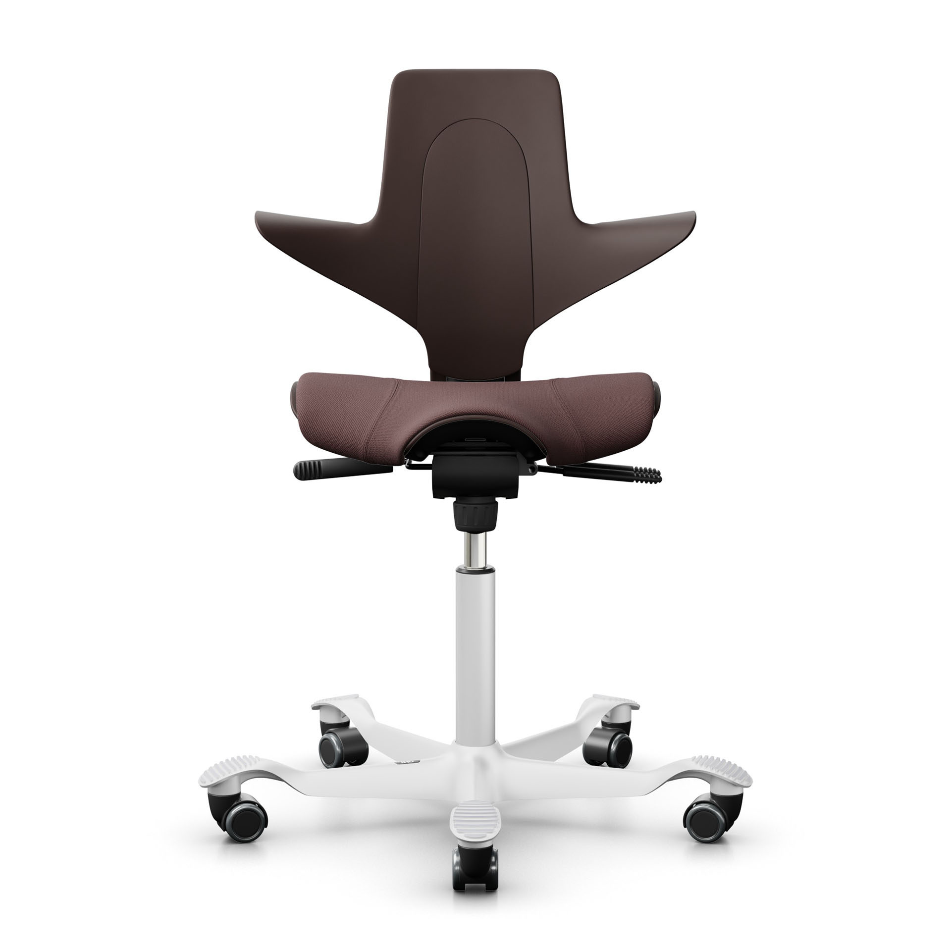 Image of Sattelstuhl HAG Capisco Puls 8020, Braun/Weiss, Neu, Ergonomischer Stuhl - ideal für flexibles Arbeiten