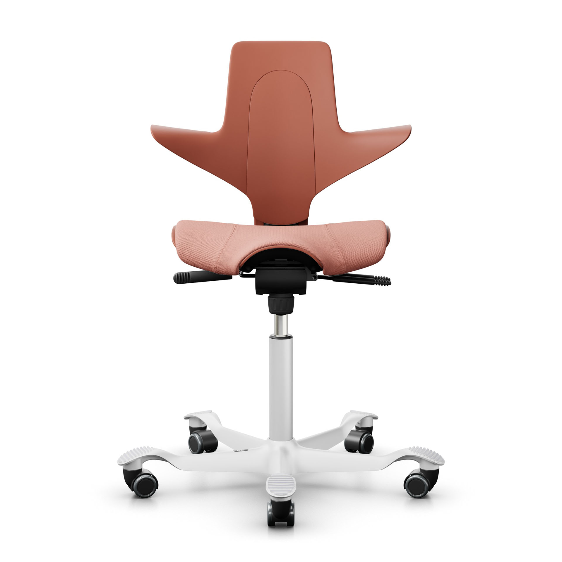 Image of Sattelstuhl HAG Capisco Puls 8020, Rosa/Weiss, Neu, Ergonomischer Stuhl - ideal für flexibles Arbeiten