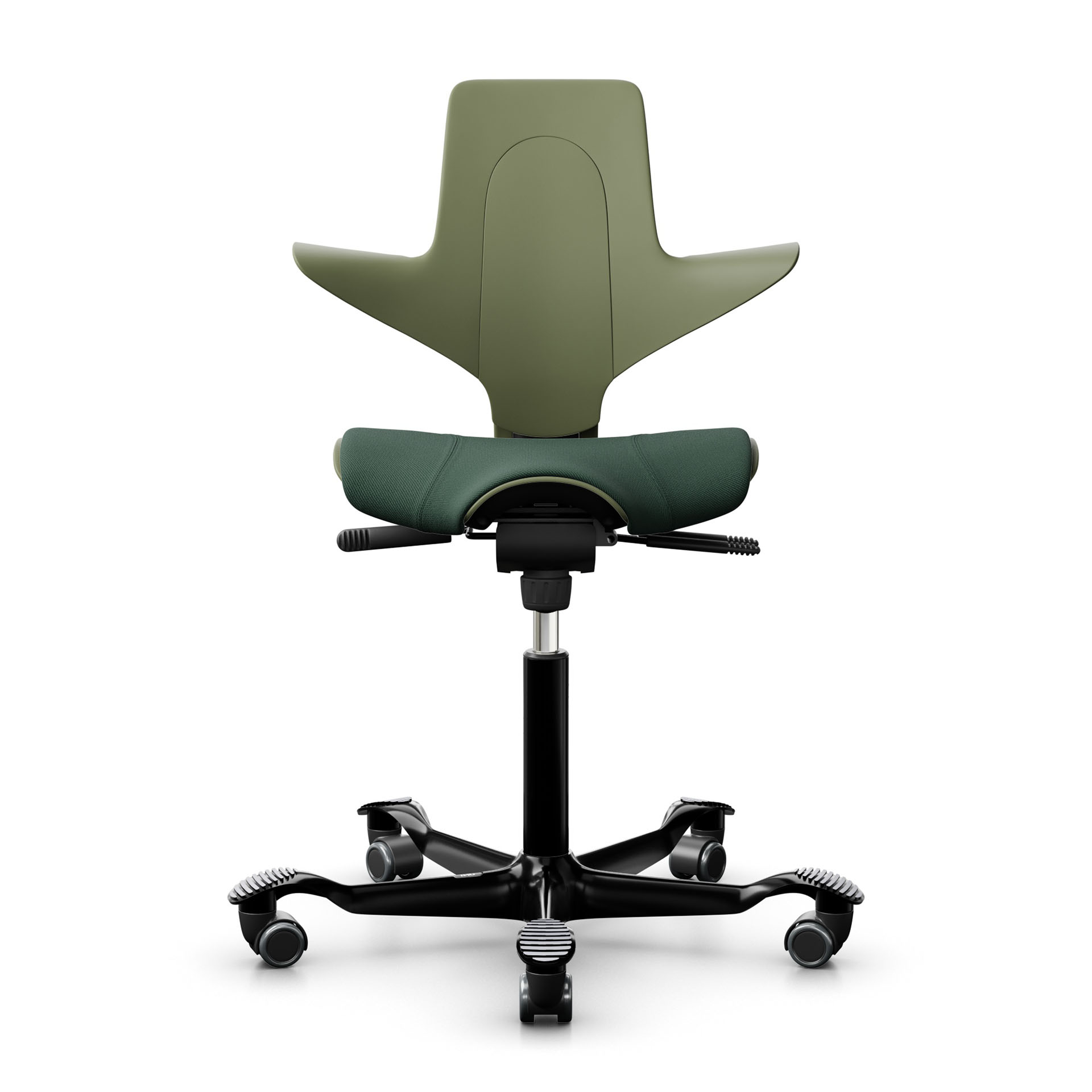 Image of Sattelstuhl HAG Capisco Puls 8020, Grün/Schwarz, Neu, Ergonomischer Stuhl - ideal für flexibles Arbeiten
