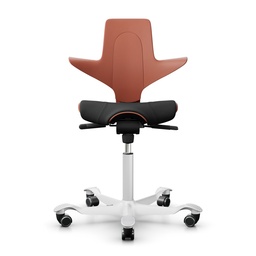 Sattelstuhl HAG Capisco Puls 8020 (Rosa-Schwarz, Weiss)