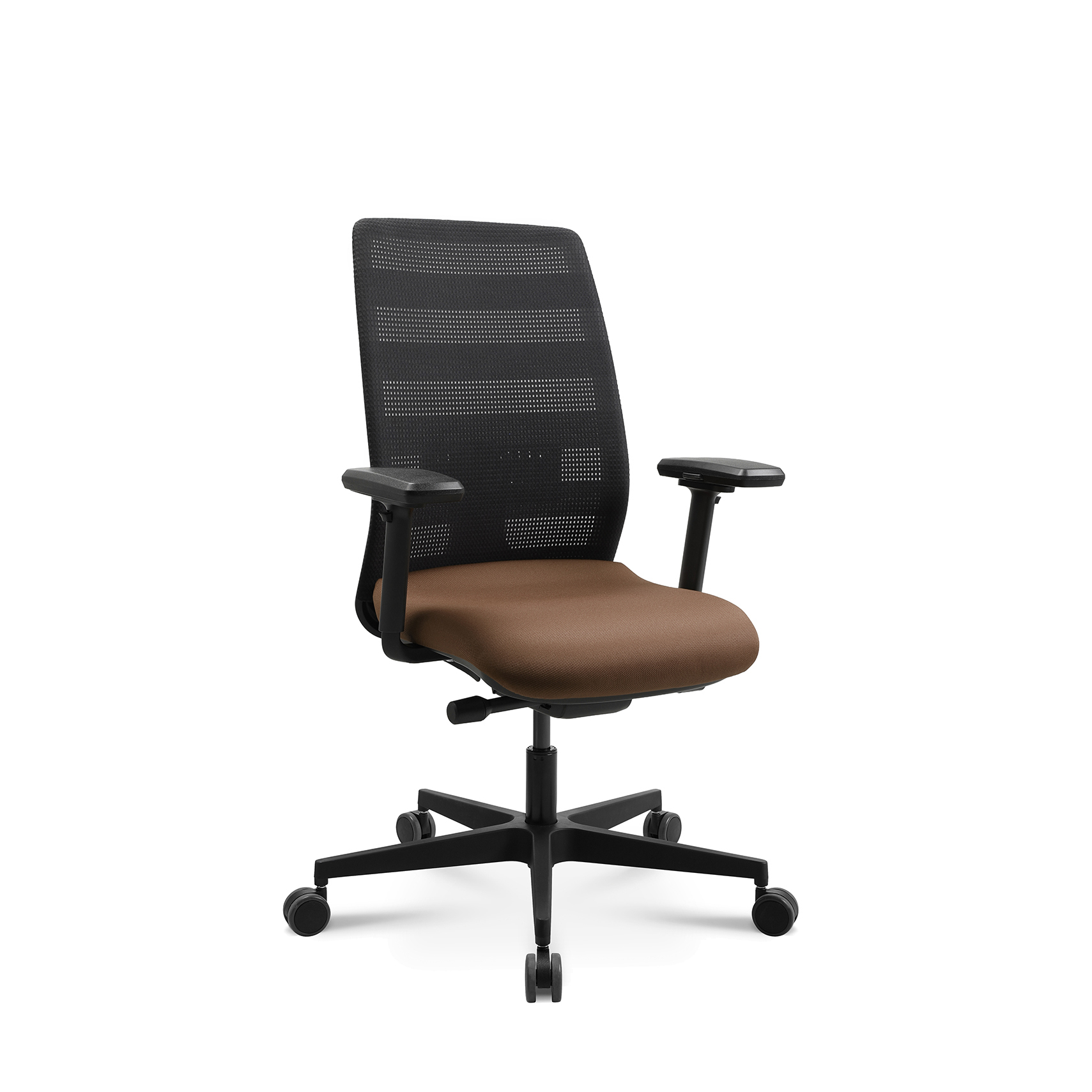 Bürostuhl Tradingzone Air 3 mit 3D Armlehnen Braun, Neu, Ergonomischer Stuhl - ideal für flexibles Arbeiten