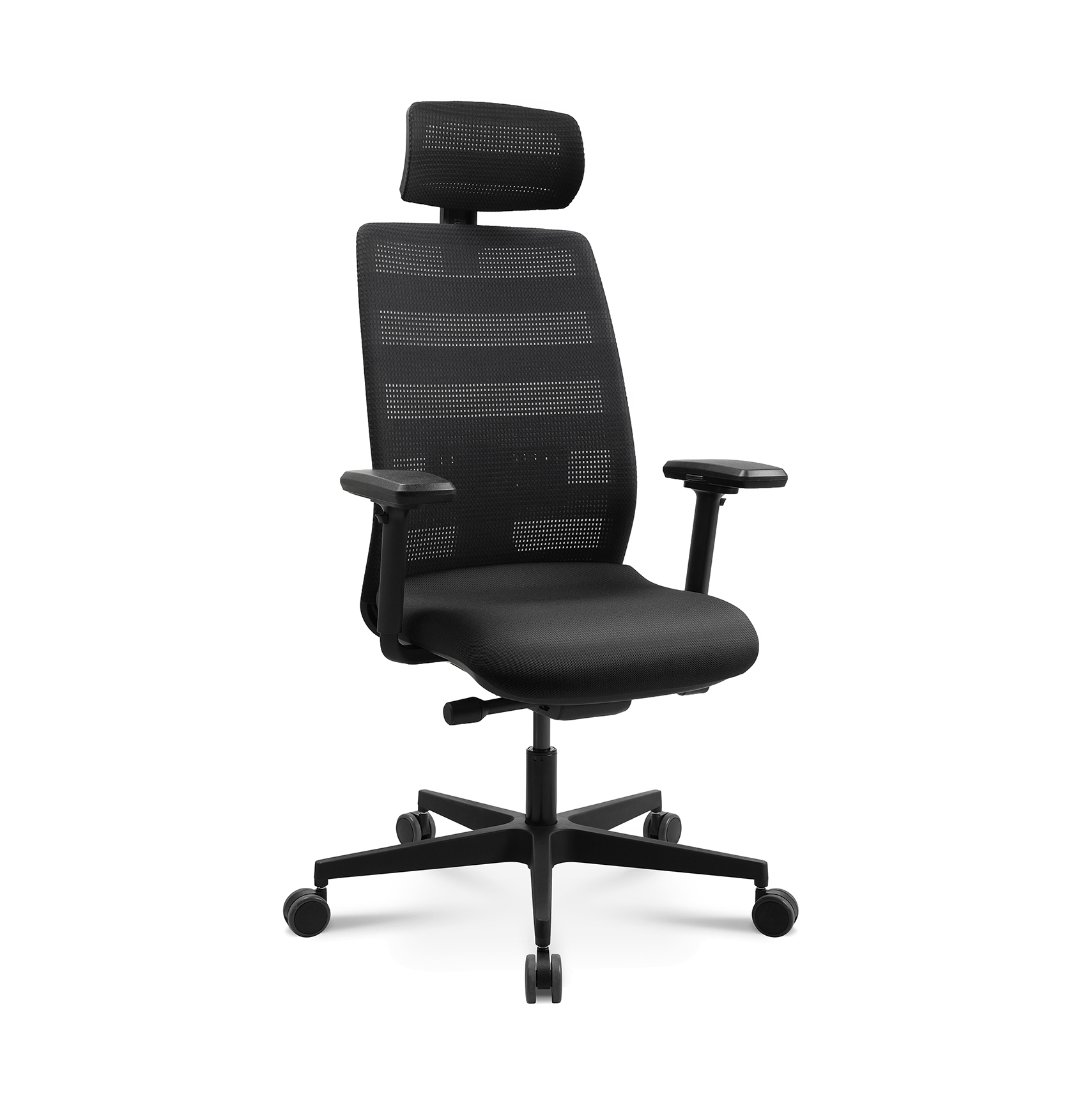 Bürostuhl Tradingzone Air 3 mit Kopfstütze & mit 3D Armlehnen Schwarz, Neu, Ergonomischer Stuhl - ideal für flexibles Arbeiten