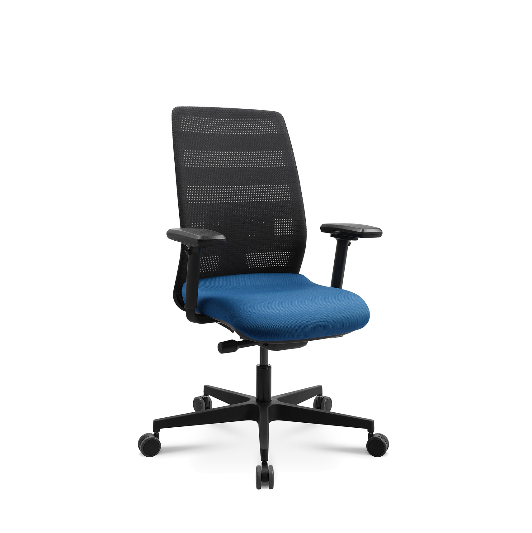 Bürostuhl Tradingzone Air 3 mit 3D Armlehnen Blau, Neu, Ergonomischer Stuhl - ideal für flexibles Arbeiten