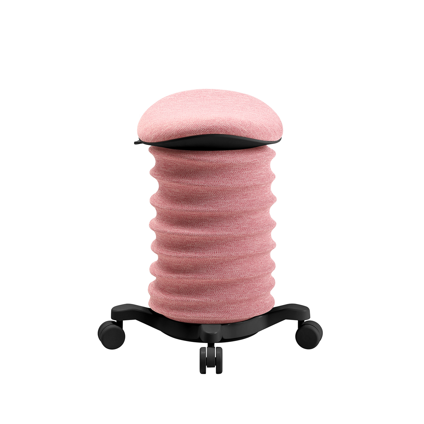 Bürohocker Topstar Sitness 4D Rosa/Schwarz, Hartbodenrollen, Dynamisches Sitzen - optimal für gesundes Sitzen