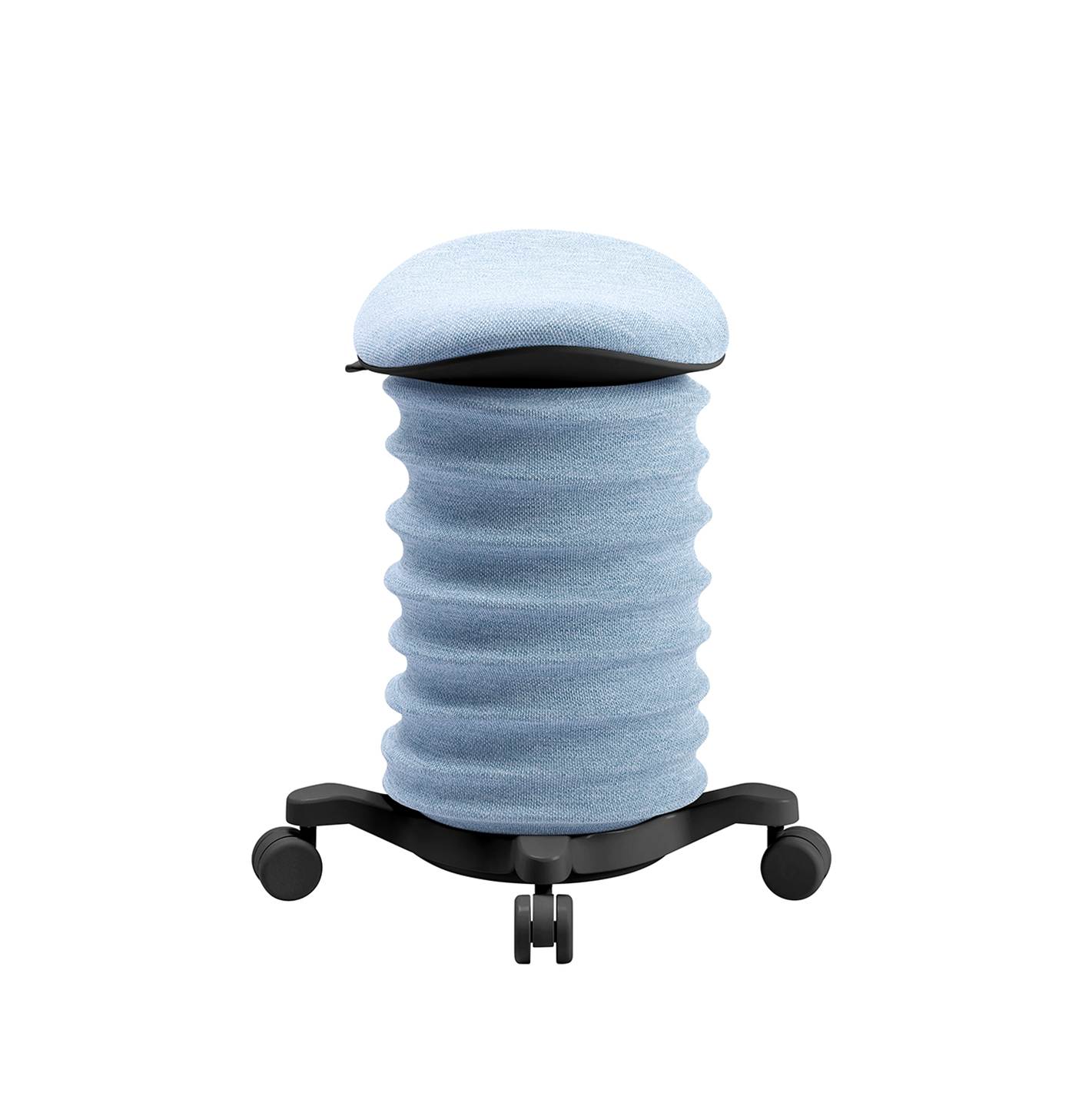 Bürohocker Topstar Sitness 4D Blau/Schwarz, Hartbodenrollen, Dynamisches Sitzen - optimal für gesundes Sitzen