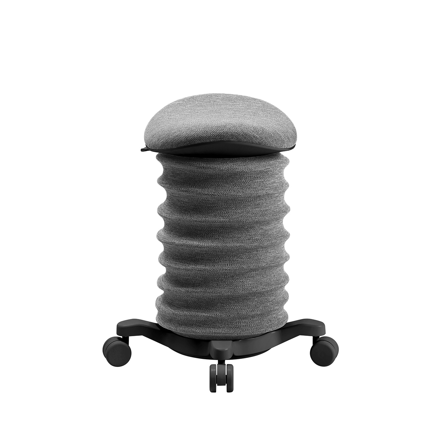 Bürohocker Topstar Sitness 4D Schwarz/Schwarz, Hartbodenrollen, Dynamisches Sitzen - optimal für gesundes Sitzen