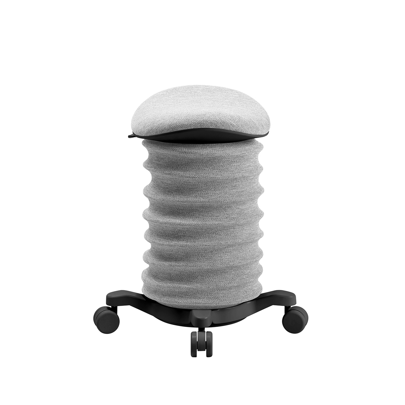 Bürohocker Topstar Sitness 4D Grau/Schwarz, Hartbodenrollen, Dynamisches Sitzen - optimal für gesundes Sitzen