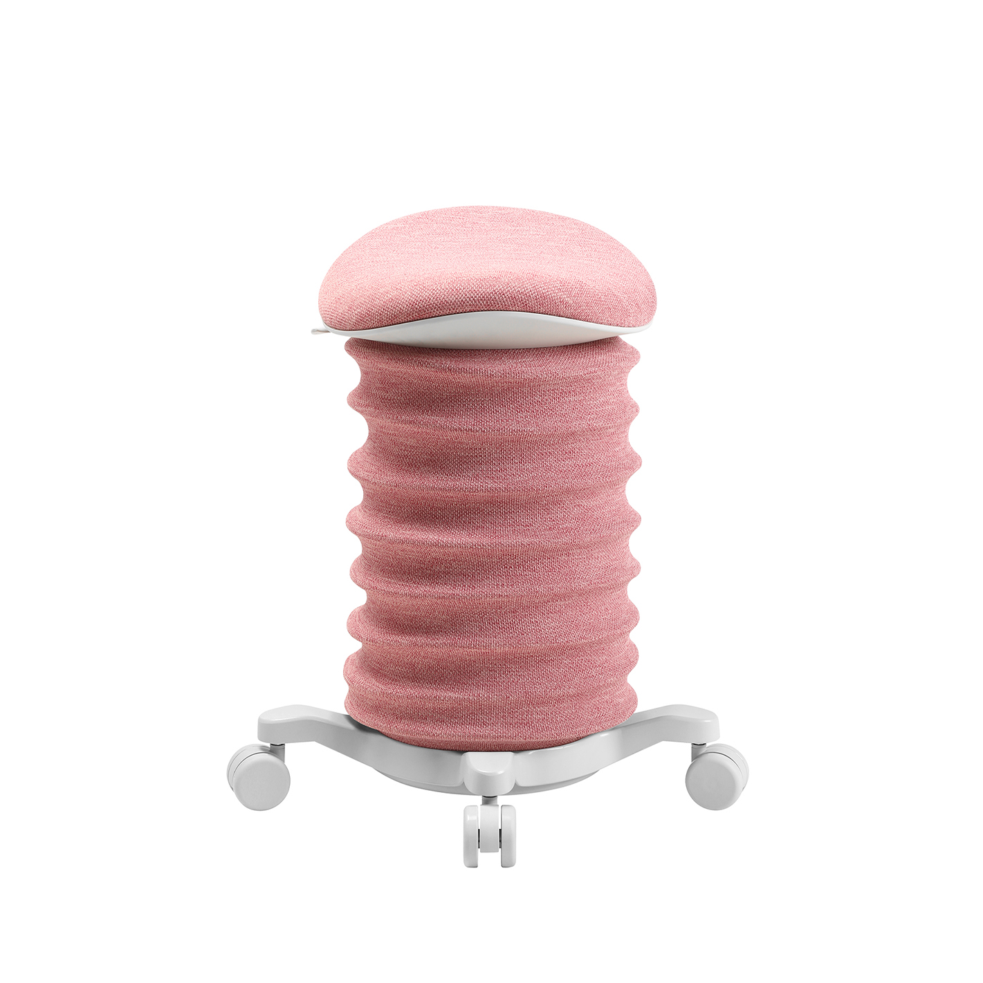 Bürohocker Topstar Sitness 4D Rosa/Weiss, Hartbodenrollen, Dynamisches Sitzen - optimal für gesundes Sitzen