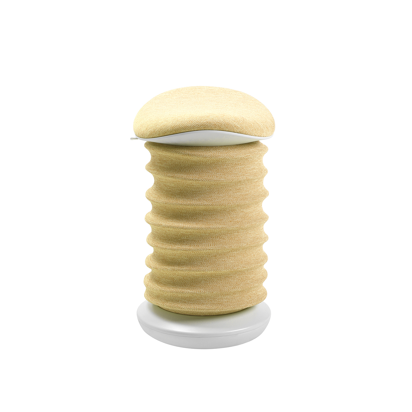 Bürohocker Topstar Sitness 4D Gelb/Weiss, Standfuss, Dynamisches Sitzen - optimal für gesundes Sitzen