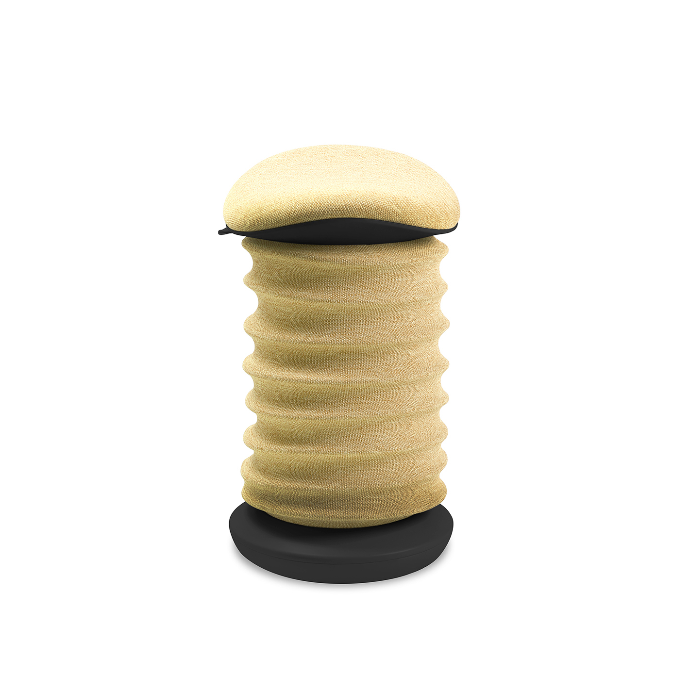 Bürohocker Topstar Sitness 4D Gelb/Schwarz, Standfuss, Dynamisches Sitzen - optimal für gesundes Sitzen