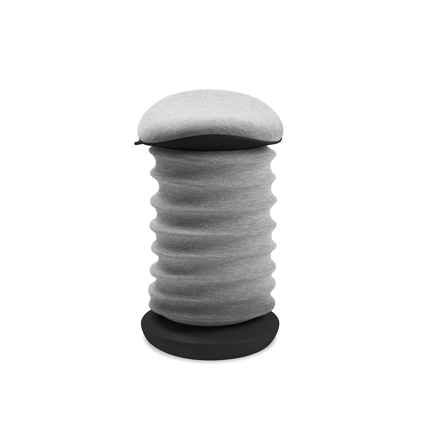 Image of Bürohocker Topstar Sitness 4D Grau/Schwarz, Standfuss, Dynamisches Sitzen - optimal für gesundes Sitzen