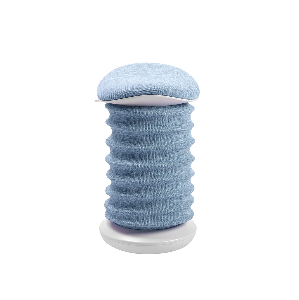 Tabouret de bureau réglable en hauteur Topstar Sitness (Bleu, Blanc, Pied de support)
