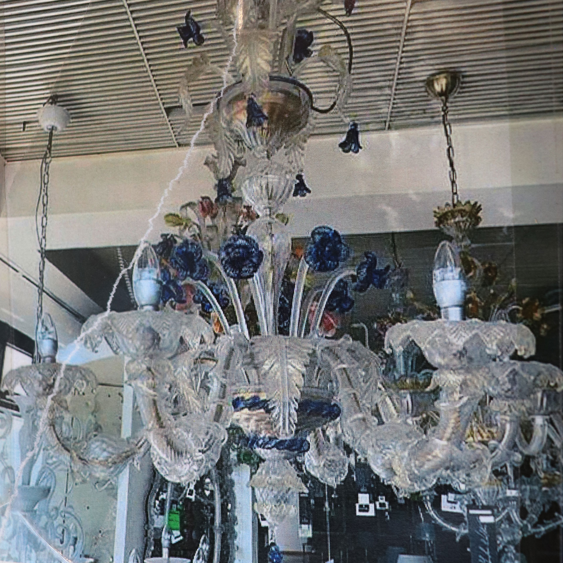 Murano Pendellampe Fulgor Rezzonico Blau
