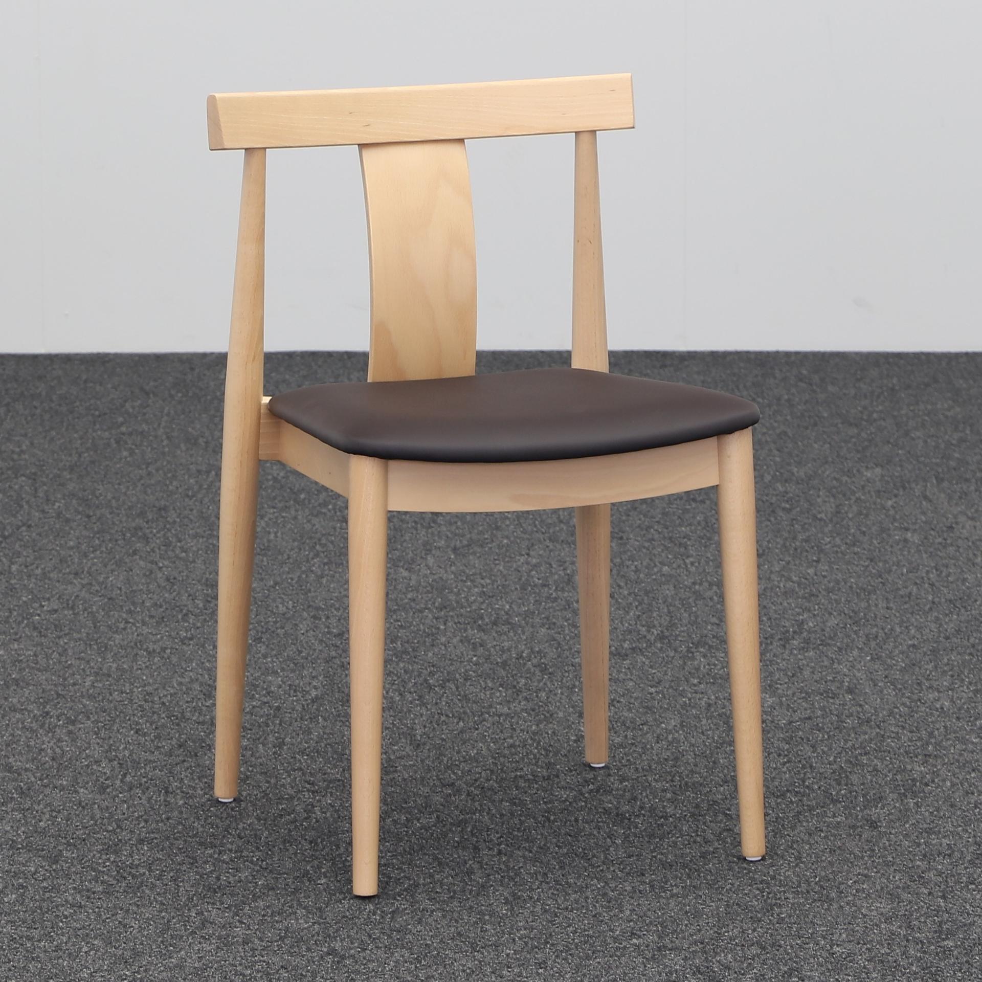 Image of 4-Fuss Stuhl Sedex Blog Braun ohne Armlehnen, Neu – Perfekt für Büro und Empfang