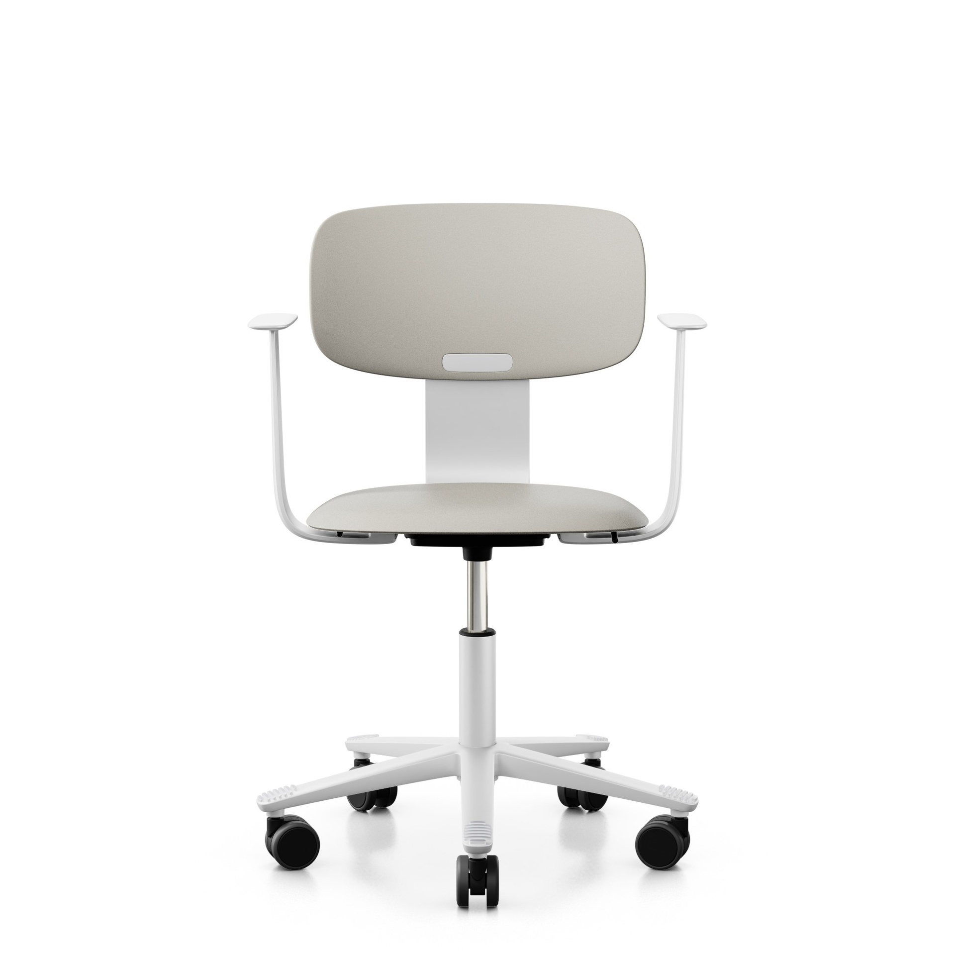 Sedia da lavoro HAG Tion 2100 con braccioli fissi, Bianco, Nuovo, Sedia ergonomica - ideale per un lavoro flessibile