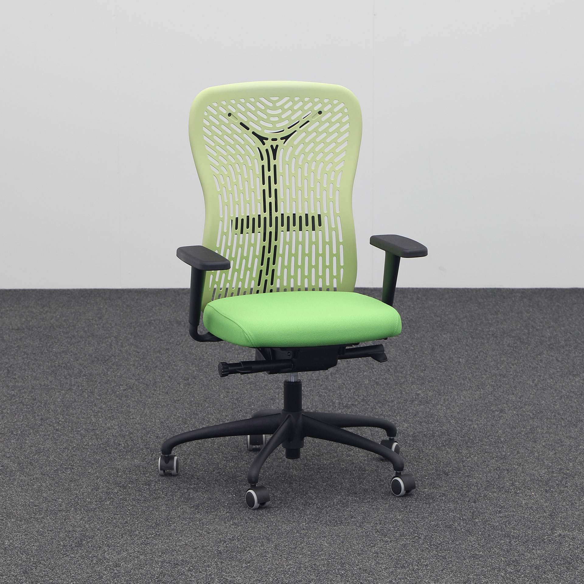 Image of Bürodrehstuhl Moving Chairs mit 1D Armlehnen, Grün, Neu, Ergonomischer Stuhl - ideal für flexibles Arbeiten