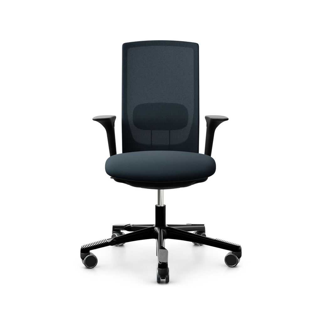 Bürodrehstuhl HAG Futu Mesh 1100-S (Dunkelblau, Neu, mit 2D Armlehnen)