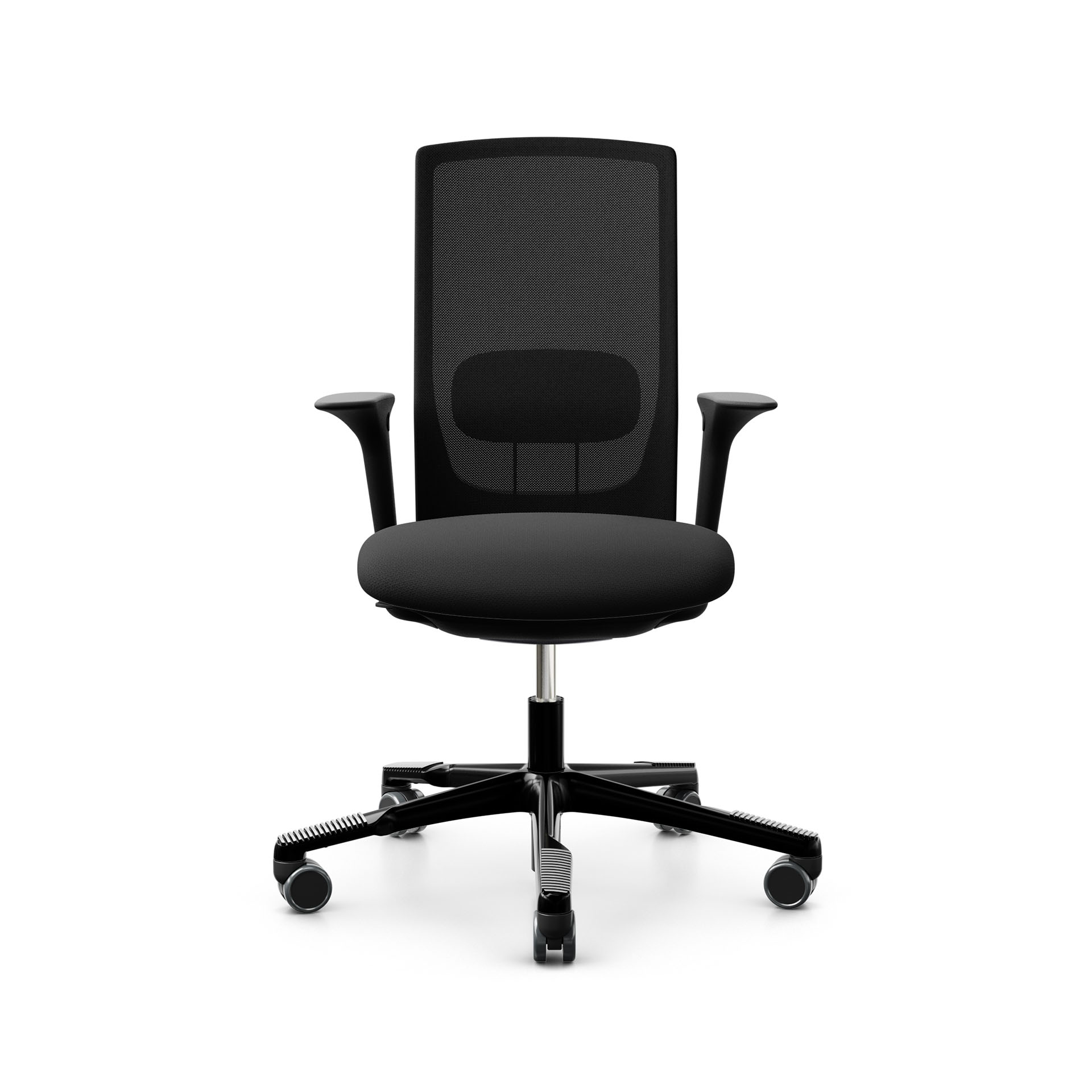 Sedia girevole da ufficio HAG Futu Mesh 1100-S con braccioli 2D, Nero, Nuovo, Sedia ergonomica - ideale per un lavoro flessibile