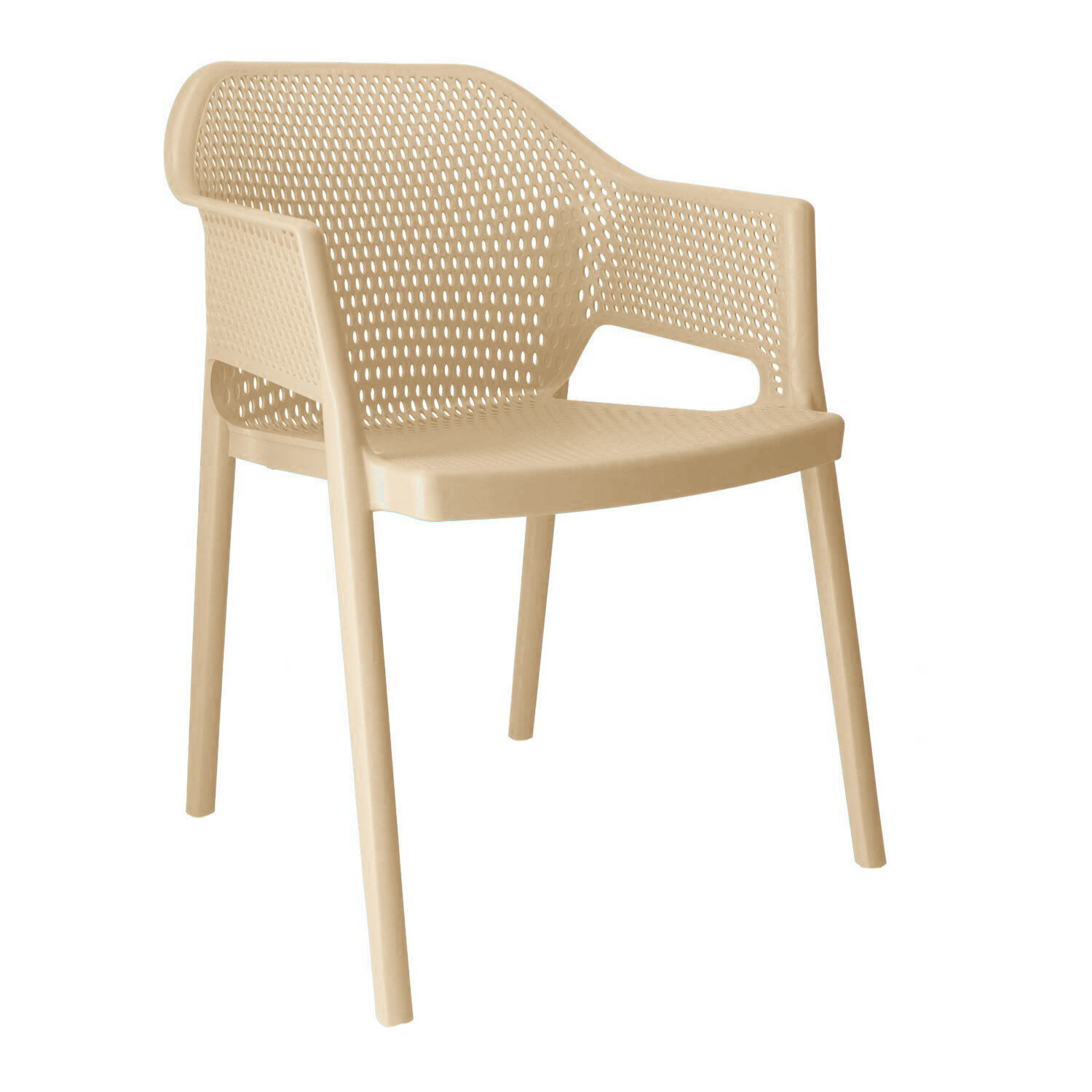 Outdoorstühle Gaber Minush Beige mit Fixarmlehnen, Neu - Perfekt für komfortables Sitzen