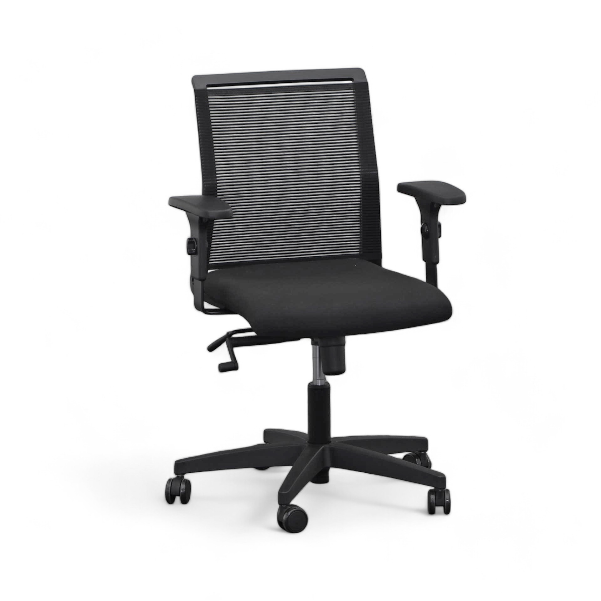 Bürostuhl Smart Life 10 mit Netzrücken mit 1D Armlehnen, Schwarz, Neu, Ergonomischer Stuhl - ideal für flexibles Arbeiten