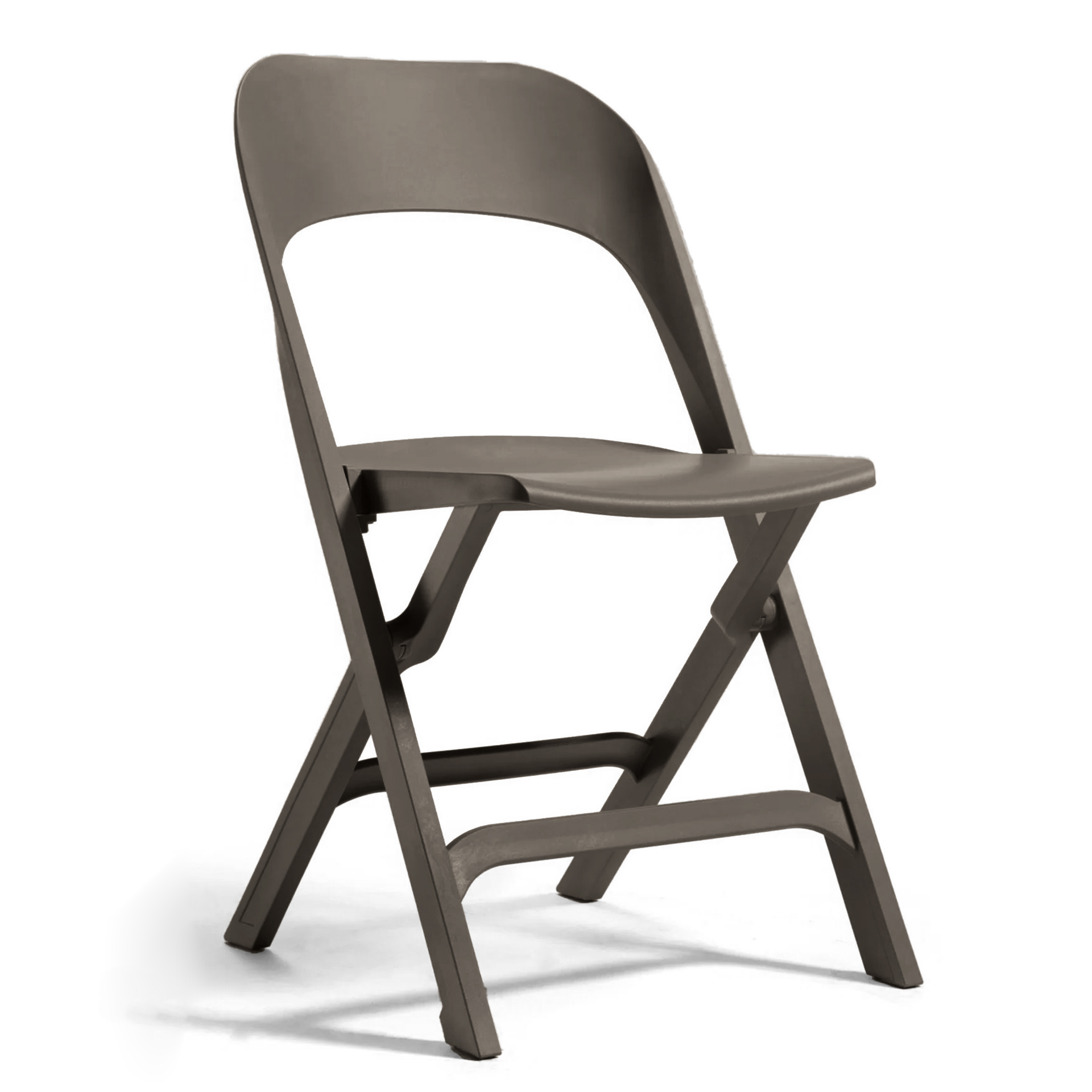 Sedie da esterno Gaber Flap grigio-marrone senza braccioli, Nuovo - Perfetto per una seduta confortevole